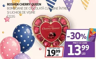 Auchan - BOMBOANE DE CIOCOLATĂ CU UMPLUTURĂ ȘI LIChIOR DE VIȘINE