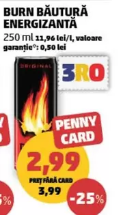 BURN BĂUTURĂ ENERGIZANTĂ