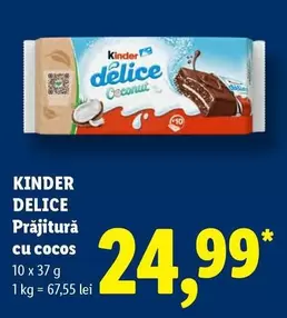Kinder - Prăjitură cu cocos