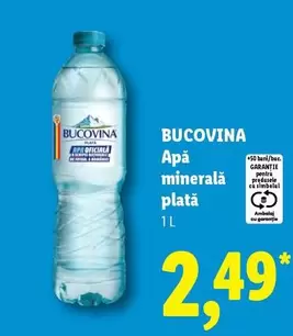 Apă minerală plată