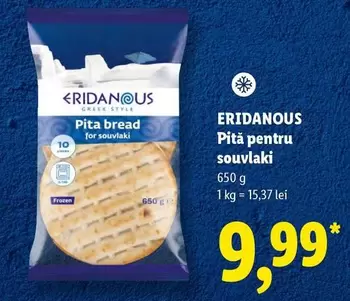 Frozen - Pita bread for souvlaki