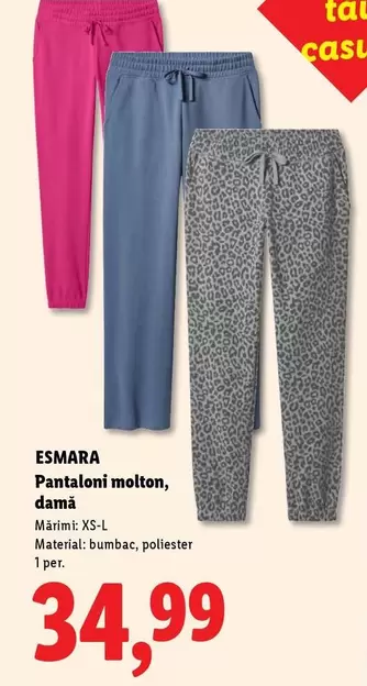Pantaloni molton, damă