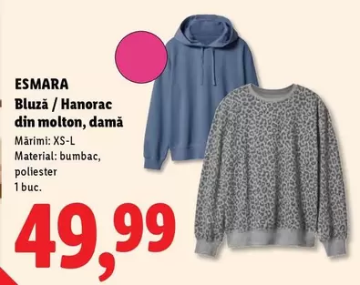 Bluză / Hanorac din molton, damă