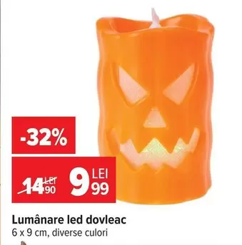 Lumânare led dovleac