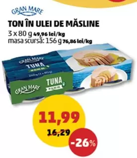Ton în ulei de măsline