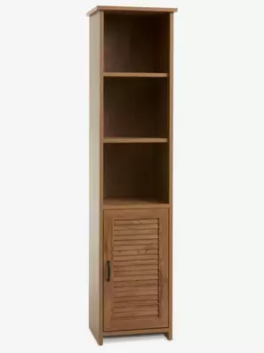 Bibliotecă MANDERUP 1 ușă 3+1 rafturi stejar
