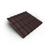 Tigla metalica, maro, RAL 8017, mat, 0.4 mm x 120 x 220 cm,