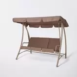 Balansoar gradina, bej, 3 locuri, 120 x 211 x 167 cm, sarcina maxima 300 kg • Monte Carlo