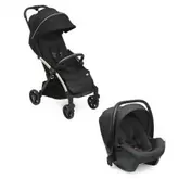 Carucior copii 2 in 1 Chicco Goody X Plus, Kory Plus I-Size 87146, Black Relux, 0luni+