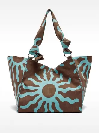 Printed 100% cotton shopper bag