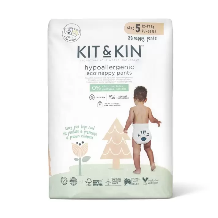 Scutece hipoalergenice Eco Pull Up Maxi Nr. 5, 12-17 kg, 20...