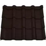 Tigla metalica, Maro, RAL 8019, 0,5 mm x 189 x 118,5 cm, structurat, 2,24 mp • Bravo