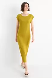 T-shirt dress - ribbed