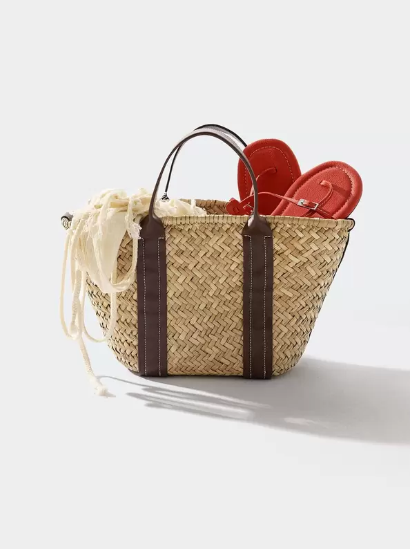 Straw shopper bag