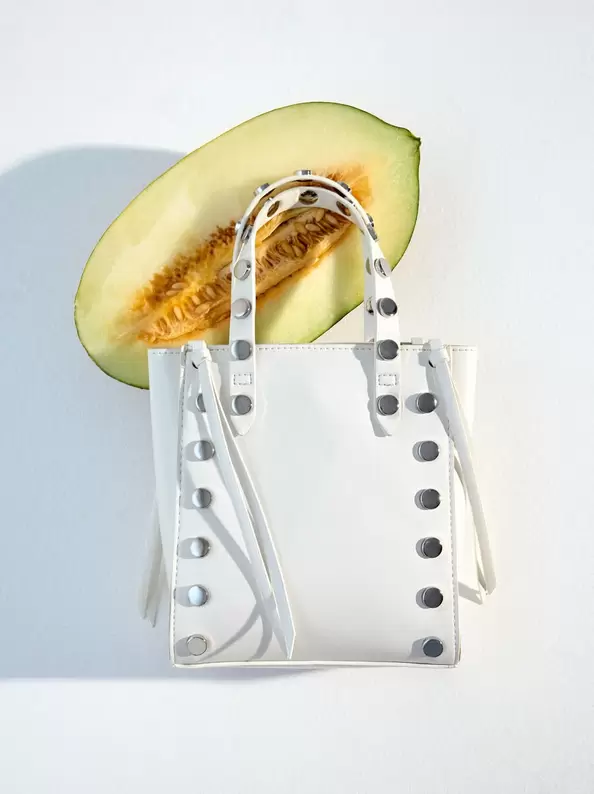 Tote bag with studs