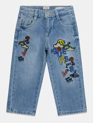 Relaxed jeans with embroidery