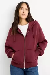 Zip-through hoodie