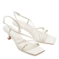 Sandale elegante ALDO albe, HARLIE 100, din piele ecologica
