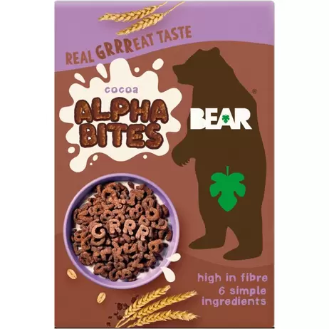 Multicereale Alfabet cu cacao, 350 g, Bear