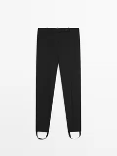 Pantaloni din bumbac 100% cu elastic în partea de jos