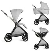Carucior copii 3 in 1 Chicco Bellagio, Lunar Rock (gri deschis), 0luni+