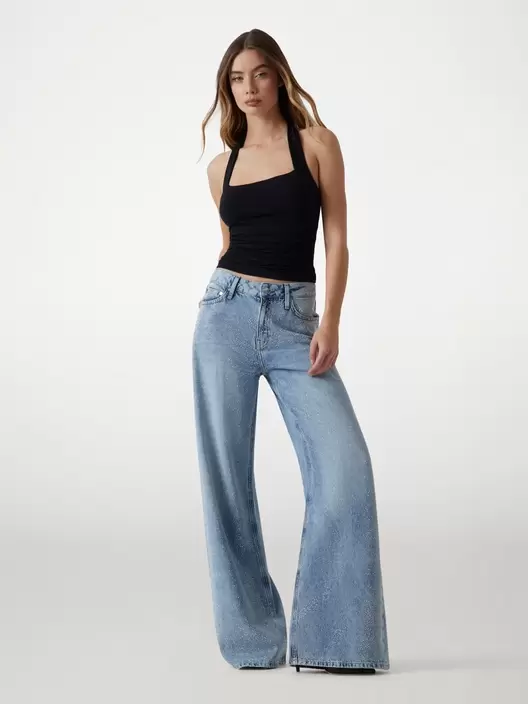 Vaqueros Bellflower con strass