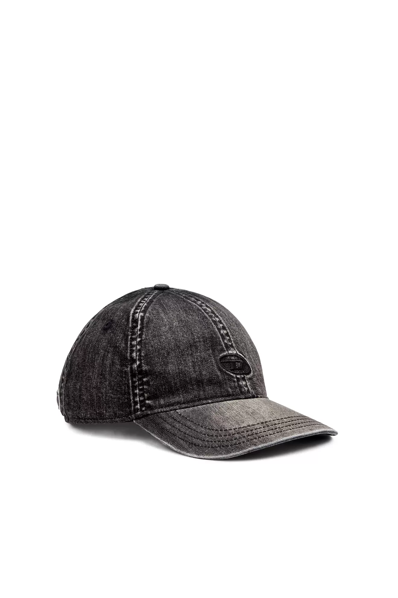 Light black stretch denim cap