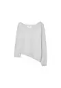 Asymmetric knit sweater