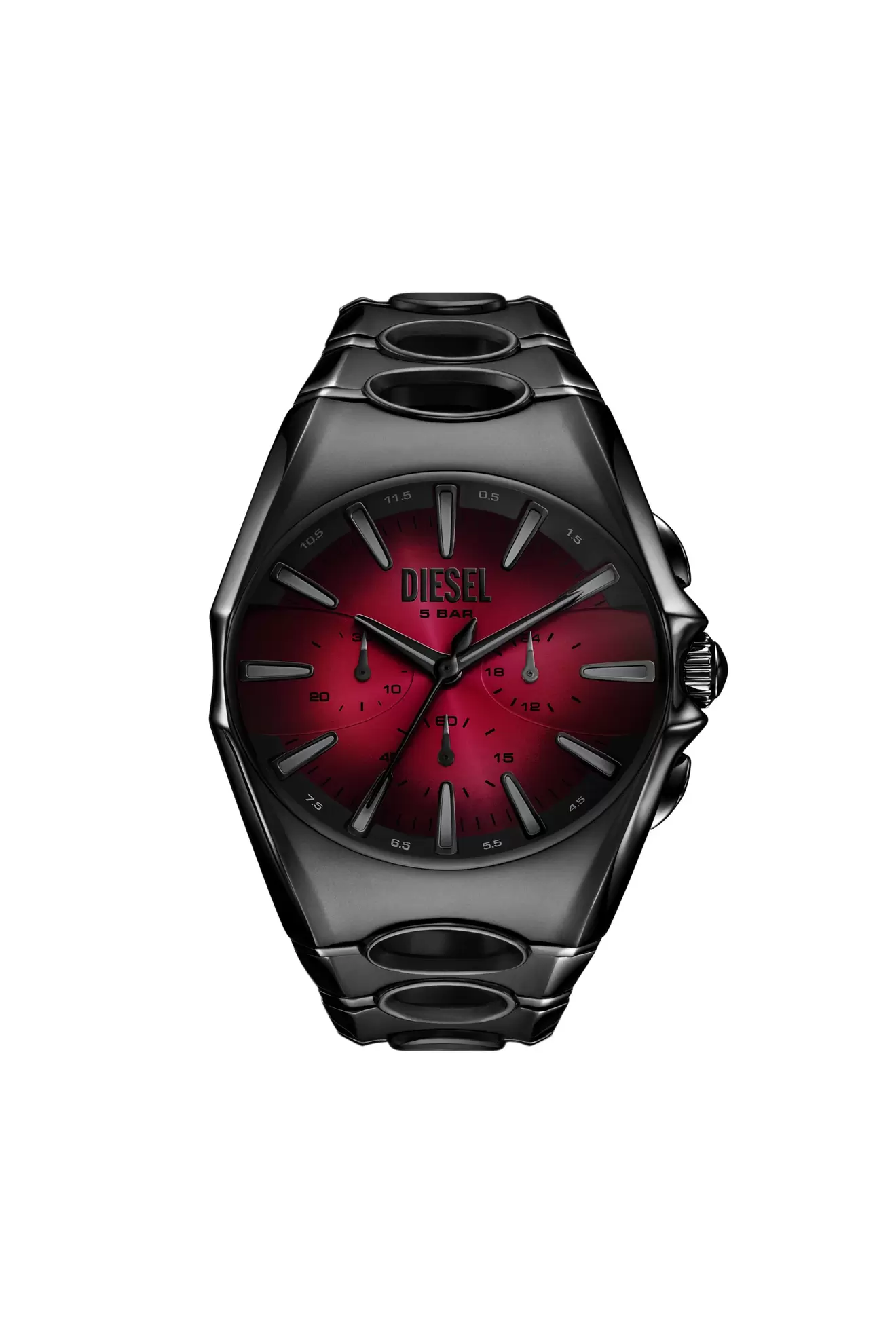D-Curve black stainless steel watch