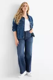 Wide leg jeans - talie înaltă