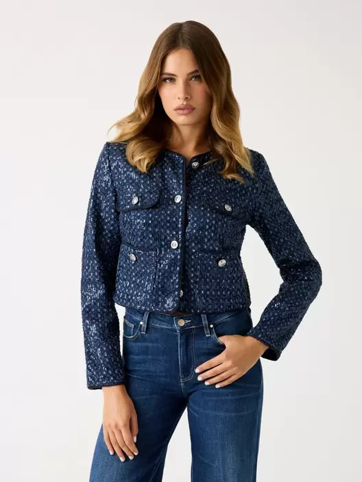 Chaqueta vaquera con lentejuelas