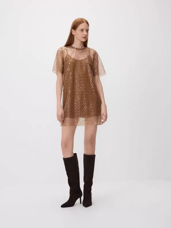 Rochie mini cu paiete