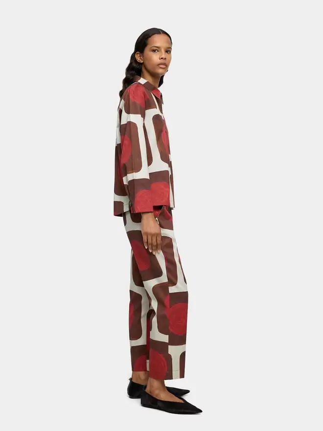 Printed lyocell shirt