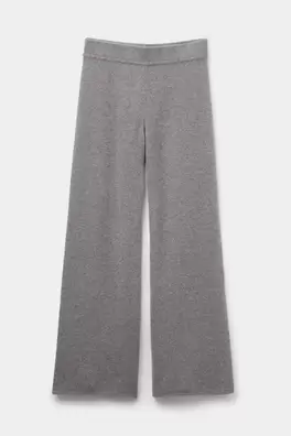Pantaloni Lungi Model Palazzo 100% Cașmir