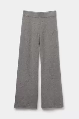 Pantaloni Lungi Model Palazzo 100% Cașmir