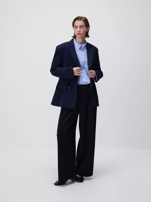 Blazer oversize cu două rânduri