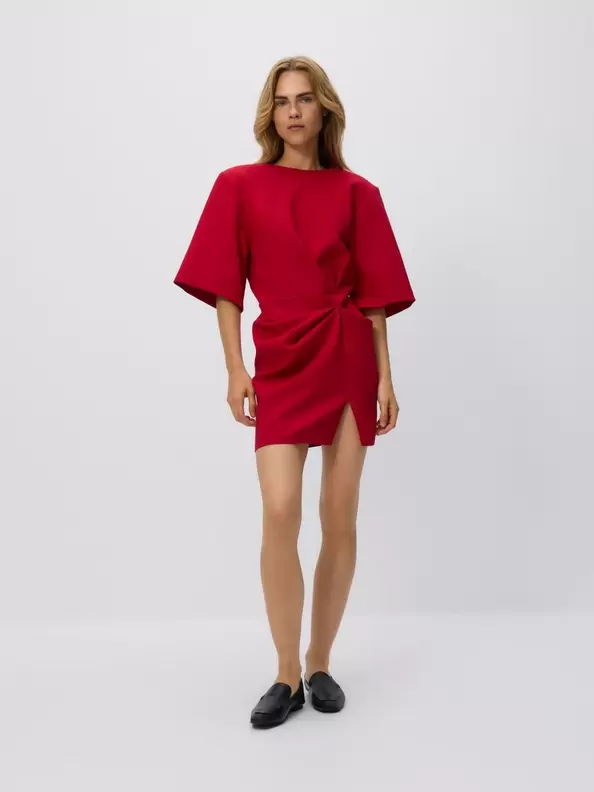 Rochie cu pliuri decorative
