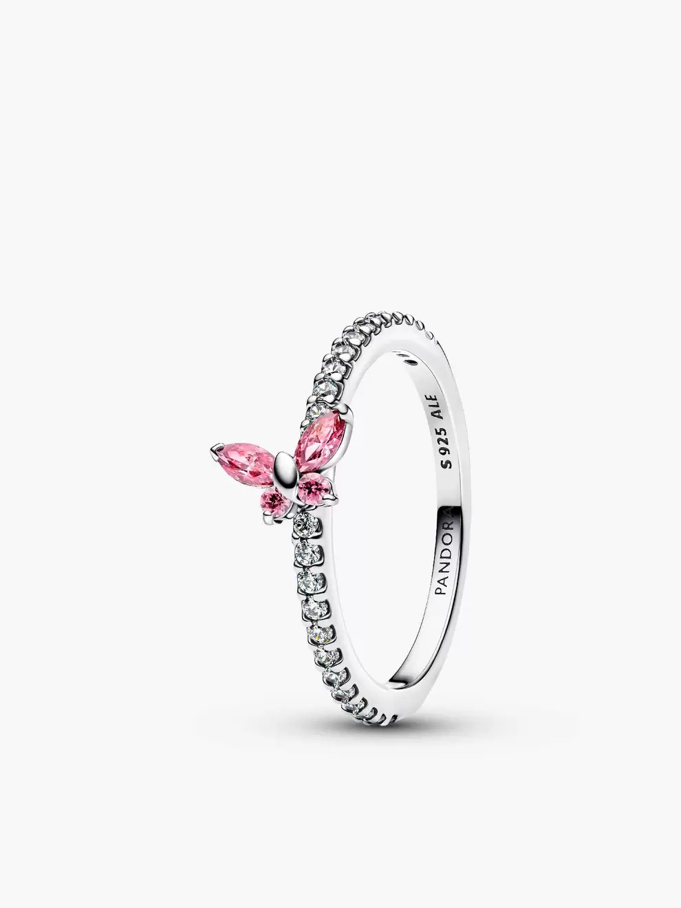 Inel cu fluture strălucitor