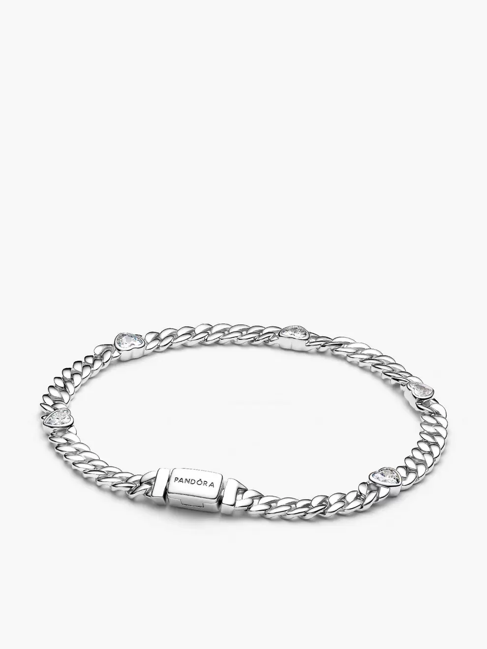 Brățară cu lanț cubanez și inimioară