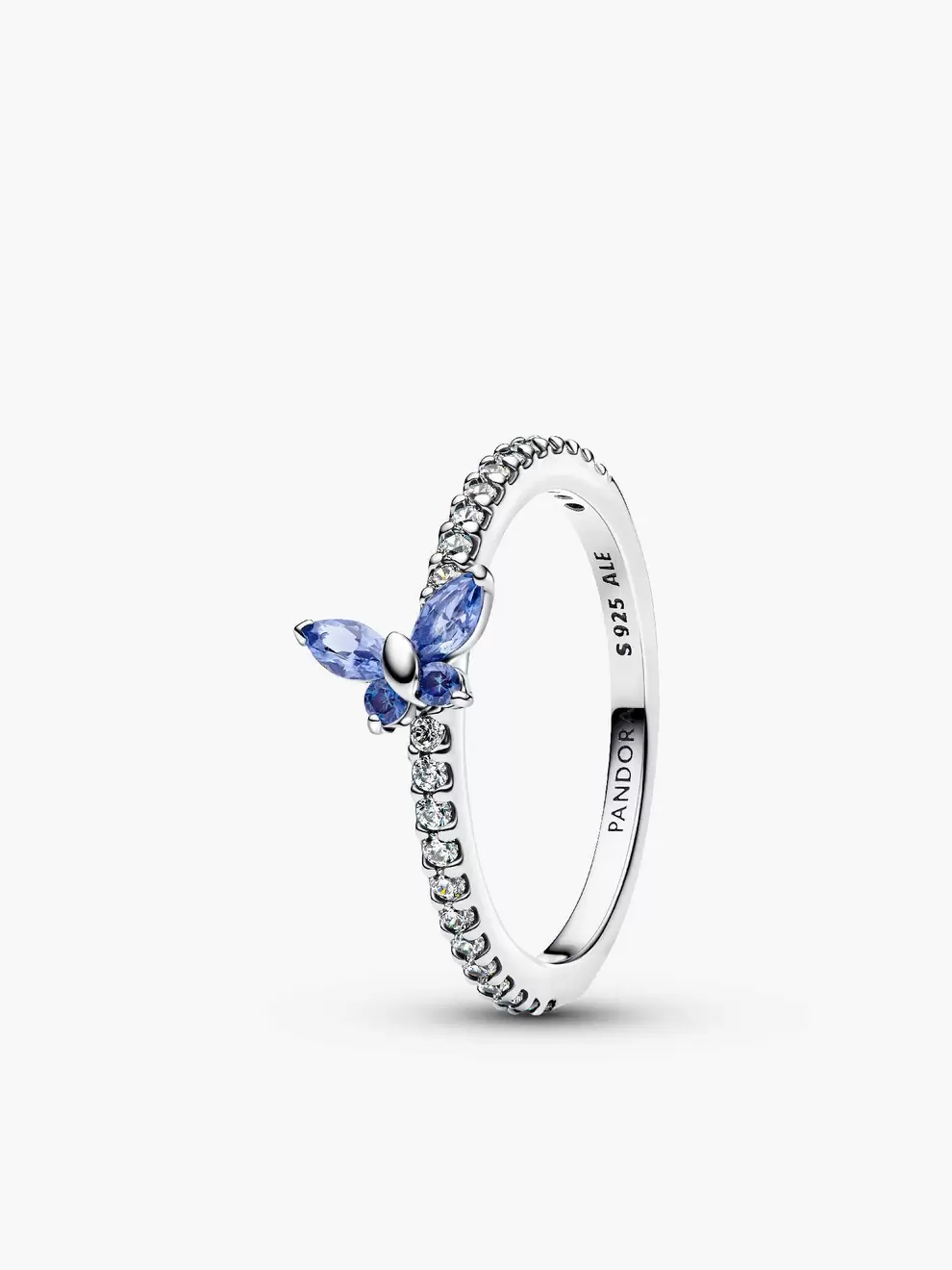 Inel cu fluture strălucitor