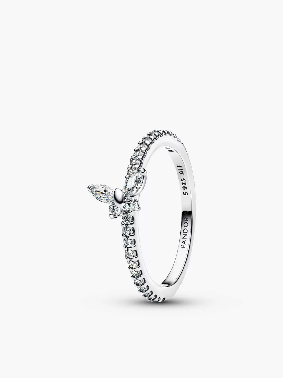 Inel cu fluture strălucitor