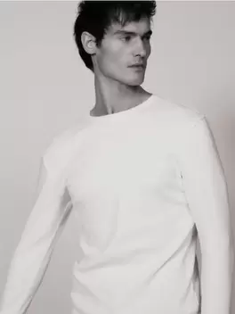 Bluză mulată cu mânecă lungă