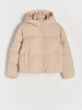 Geacă cu inserții contrastante