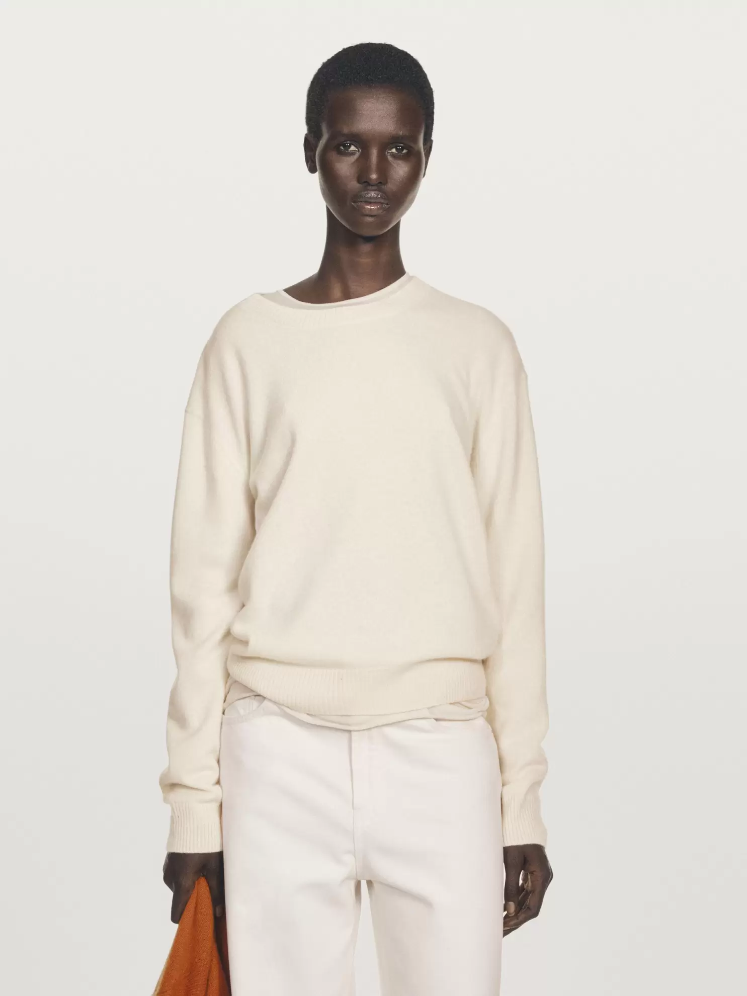 Crew neck cashmere sweater