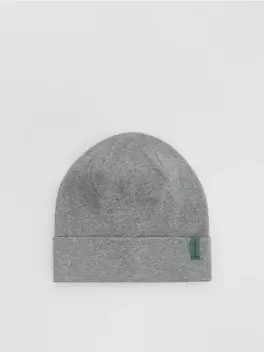 Căciulă beanie cu petic și conținut ridicat de bumbac