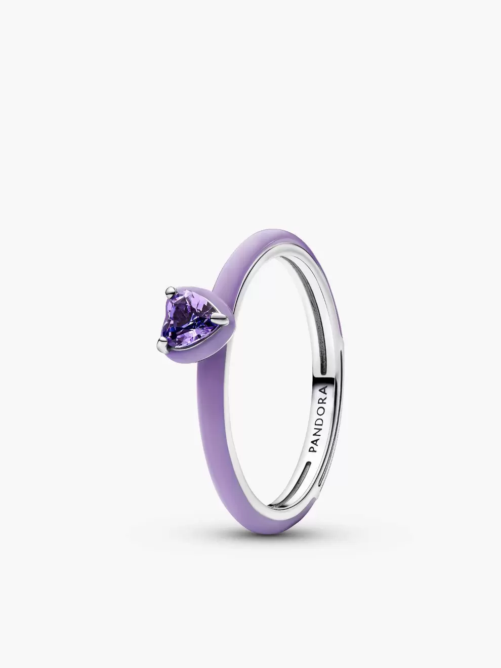 Inel violet cu chakra inimii