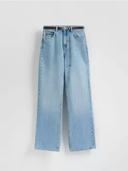 Pantaloni din denim cu centură