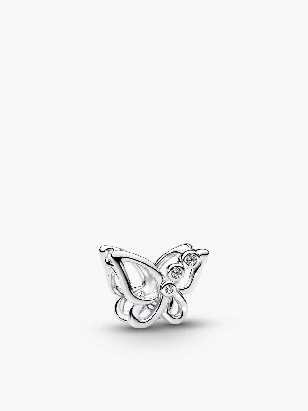 Talisman cu fluture cu structură dantelată