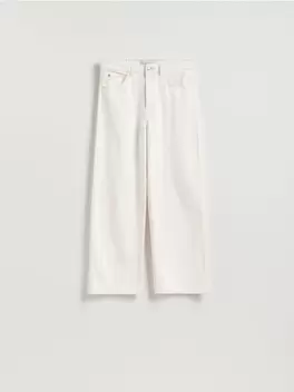 Blugi wide leg cu picior mai scurt