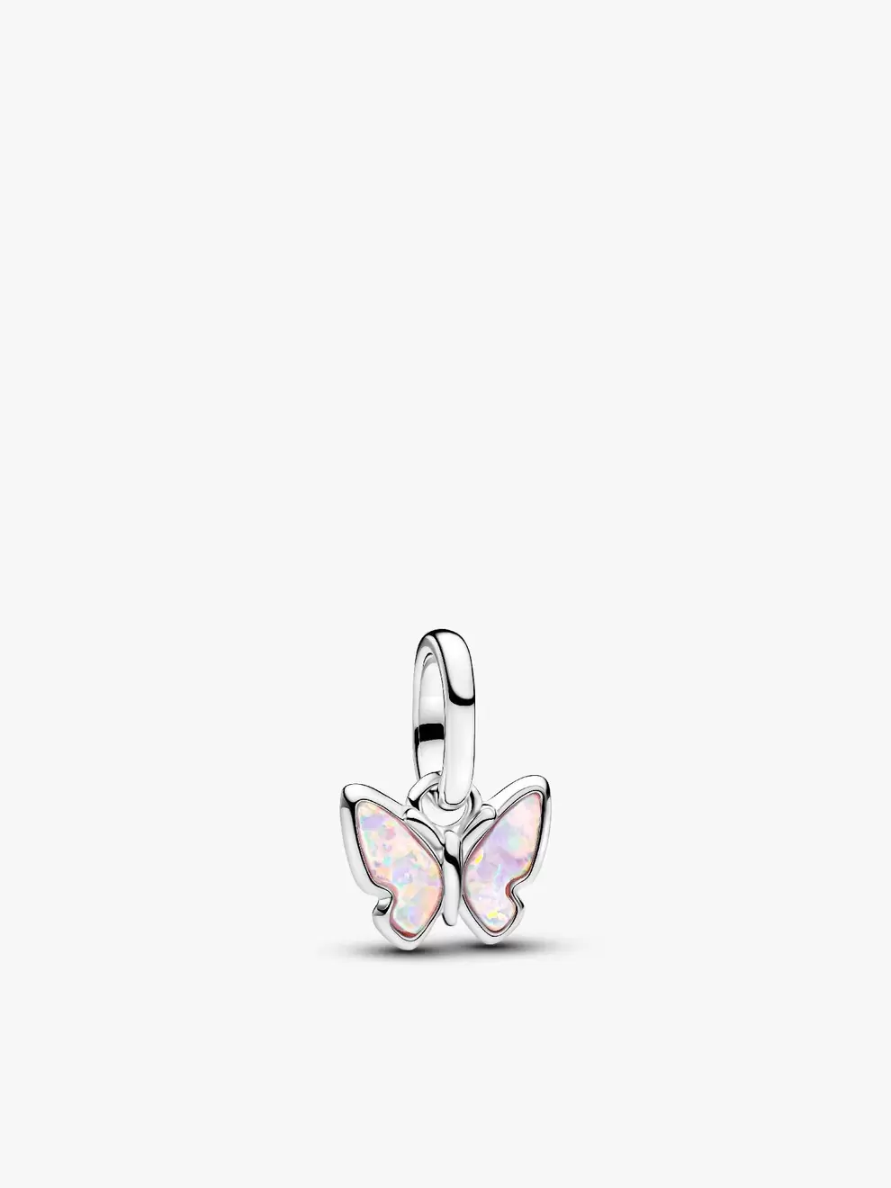 Mini talisman de tip pandantiv cu fluture roz